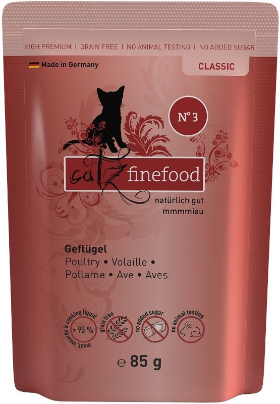 Catz Finefood 3 drůbeží maso - kapsička 85 g