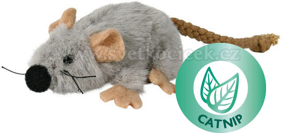 Myš s catnipem 7 cm - hračka pro kočky