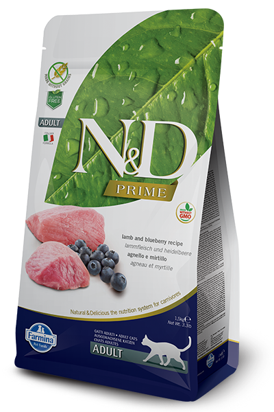 N&D Prime Cat Adult Lamb Blueberry 1,5 kg