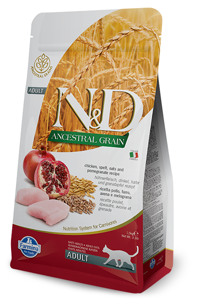 N&D Ancestral Grain Cat Adult Chicken Pomegranate 300 g