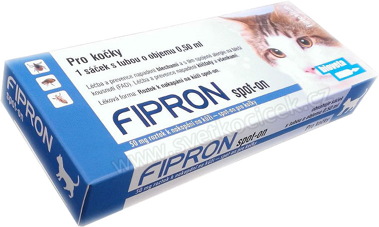 Fipron Cat spot-on 0,5 ml + repelentní ubrousek ZDARMA