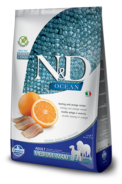 N&D Ocean Dog Adult Herring Orange 2,5 kg