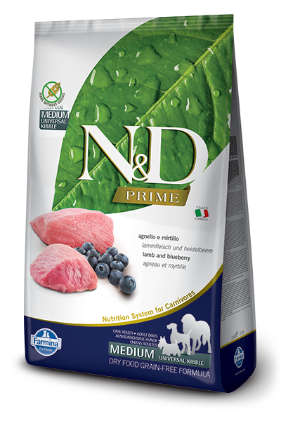 N&D Prime Dog Adult Lamb Blueberry 12 kg