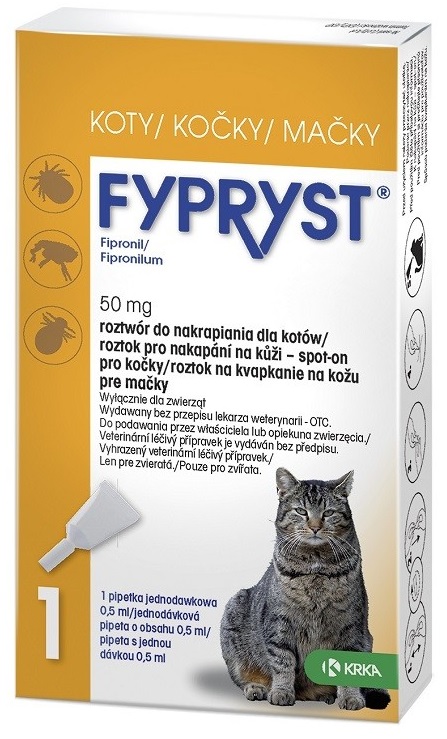Fypryst Spot On Cat 1x0,5 ml - kapka pro kočky