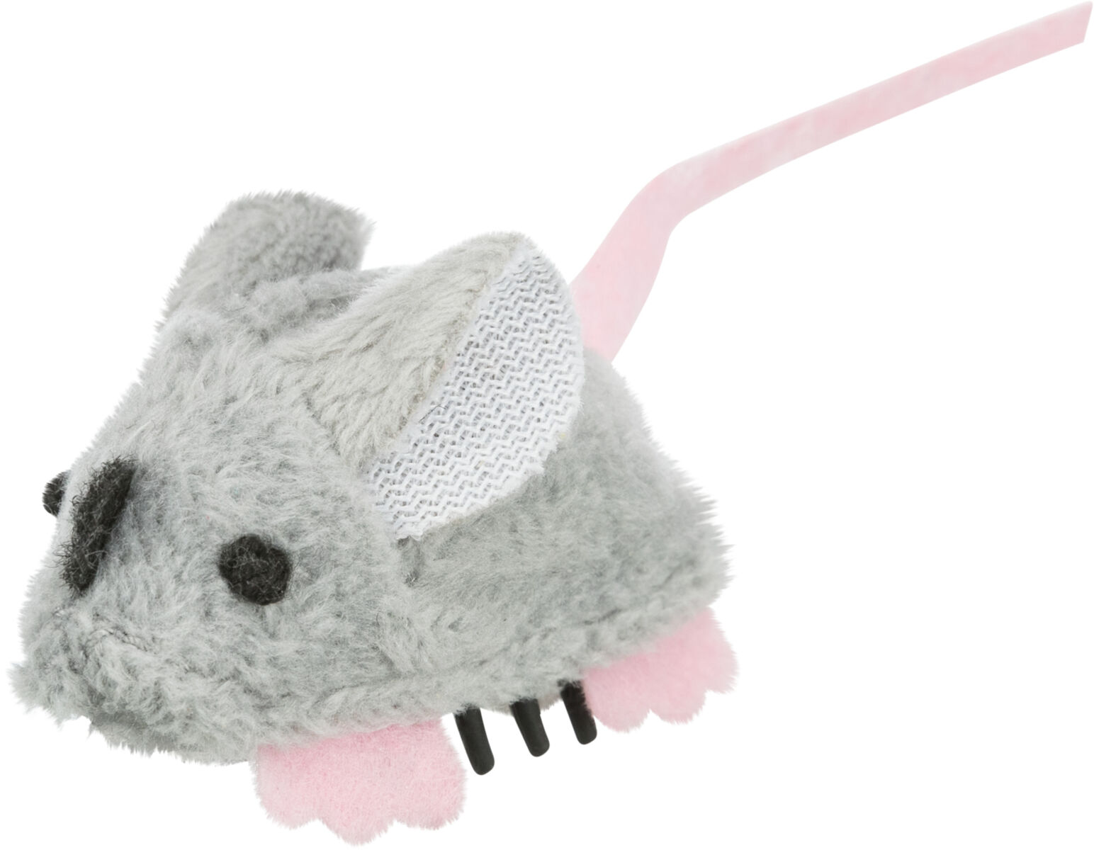Plyšová běhací myš na baterie 5,5 cm - hračka pro kočky