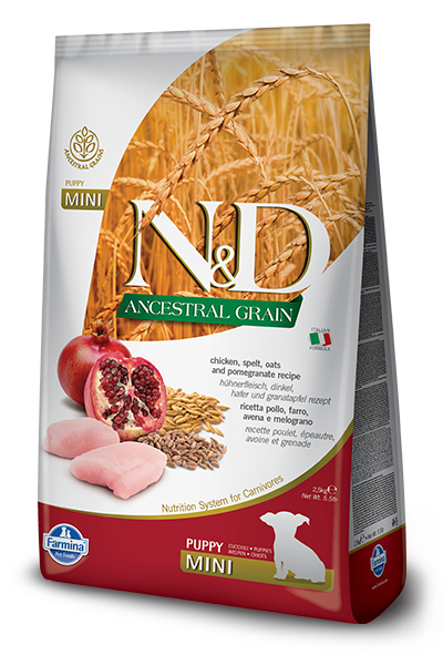 N&D Ancestral Grain Dog Puppy Mini Chicken Pomegranate 7 kg