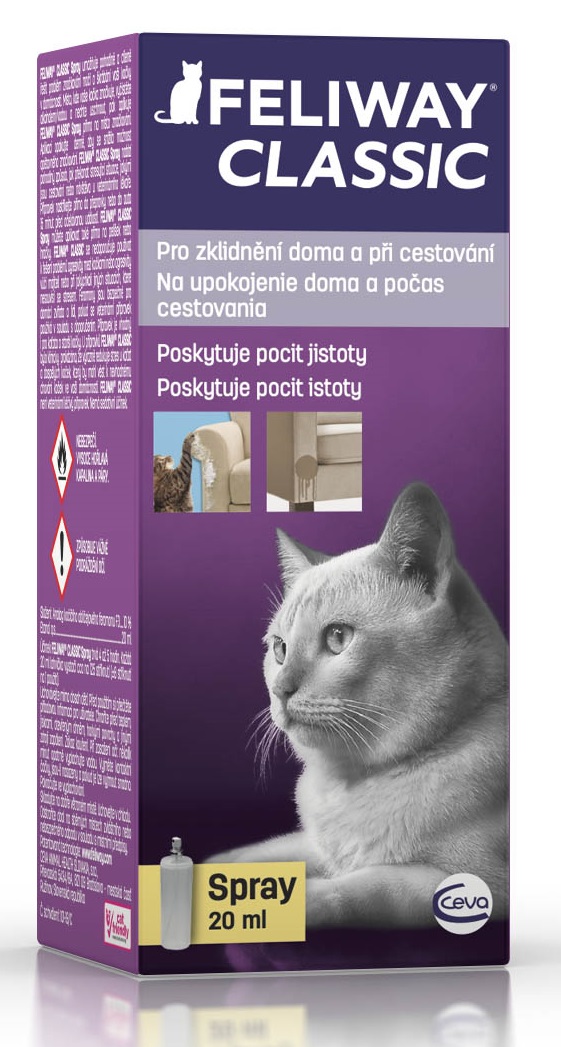 Feliway Classic sprej proti stresu kočky 20 ml