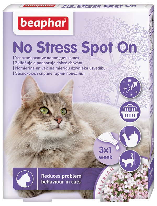Beaphar No Stress Spot On pro kočky 3x0,4 ml