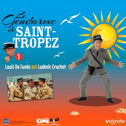 le gendarme de saint tropez 1 louis de funes est cruchot cine mini pvc