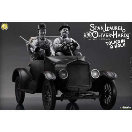 Laurel & Hardy Towed in a Hole Ford T