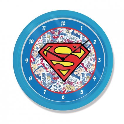 634 pyramid int superman wall clock logo nastenne hodiny