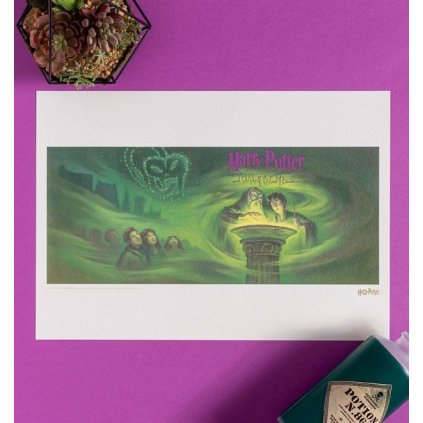 1462 fanattik harry potter art print half blood prince cover artwork limited edition