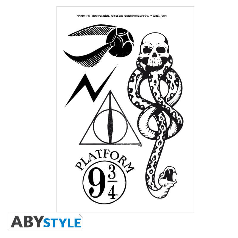 Harry Potter tetovačky kouzelné symboly - detail