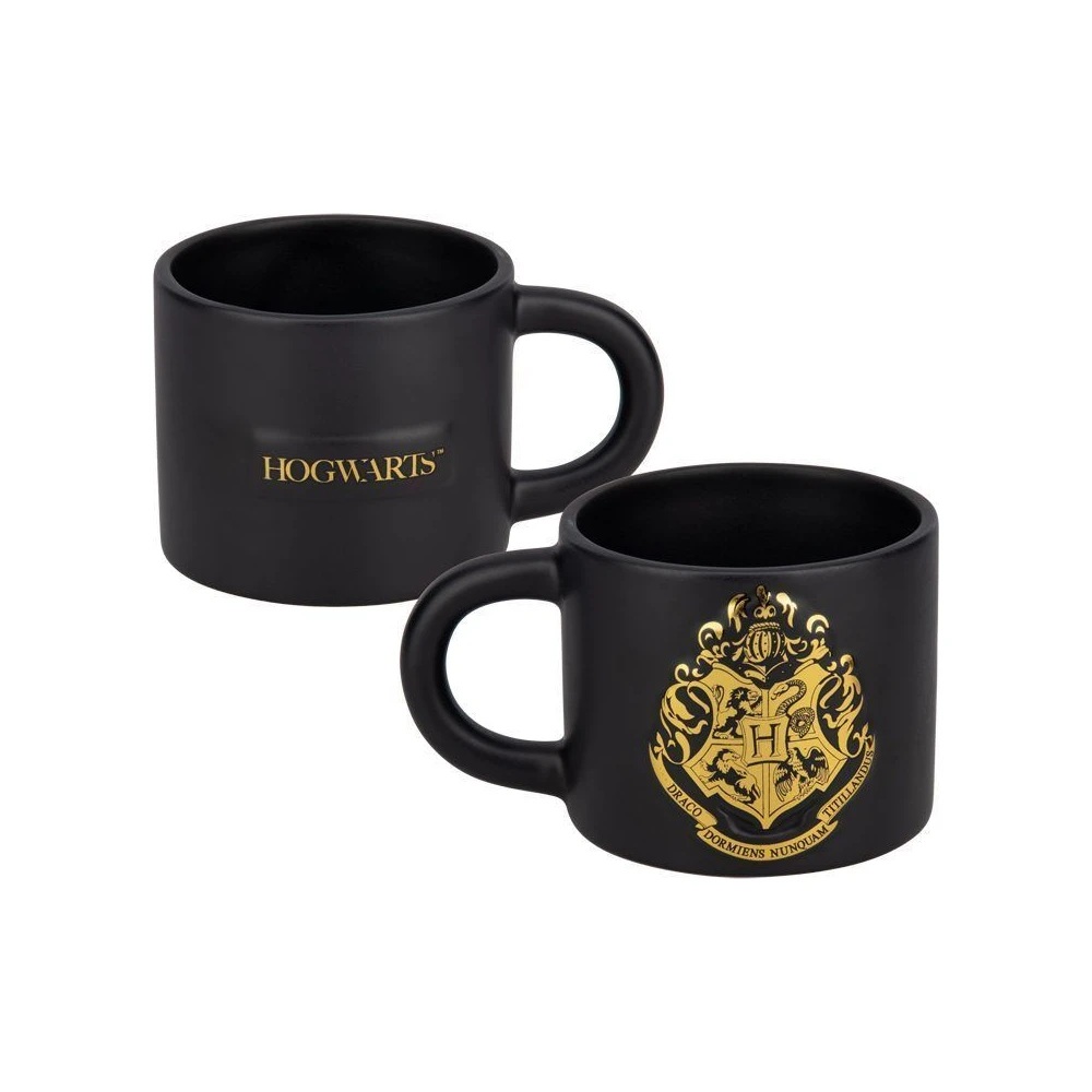 Harry Potter hrnek Bradavický erb zlatý – detail designu