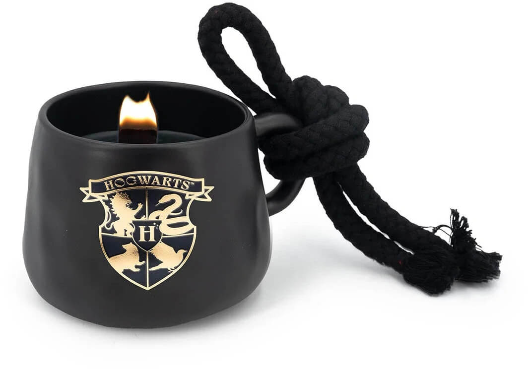 Harry Potter Svíčka v hrnku s lanem - Bradavický erb