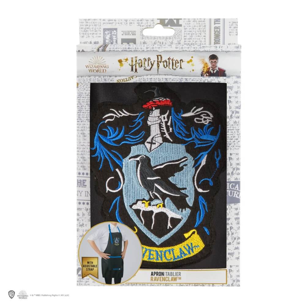 Harry Potter Hollóhát kötény - kék szalagok és nagy előke | Vilagvarazs.hu