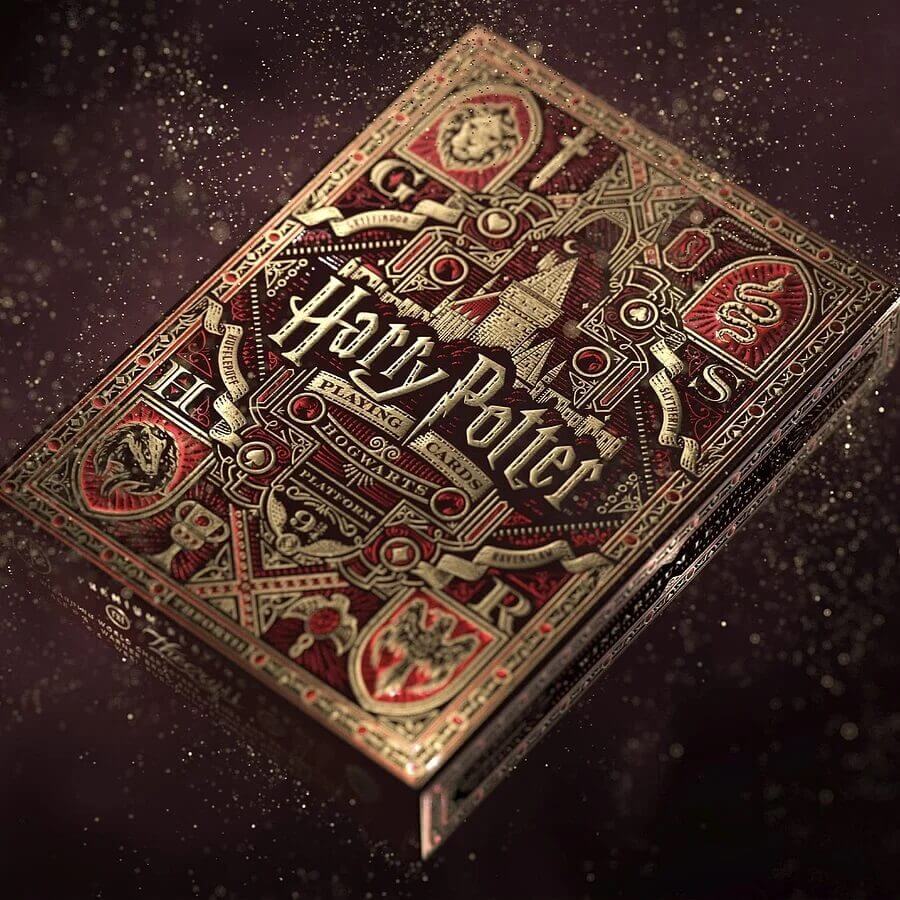 Harry Potter hrací karty Nebelvír