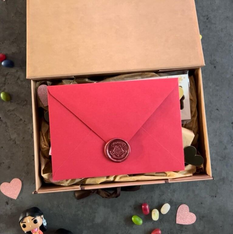Harry Potter dárkový kufřík vzkaz