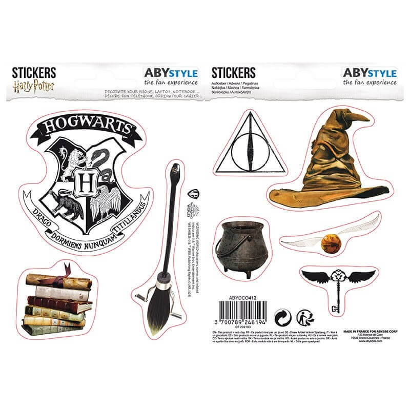 Samolepky Harry Potter kouzelné předměty