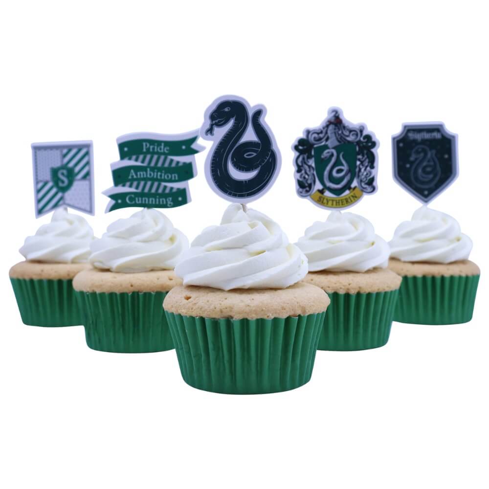 Harry Potter Slytherin cake toppers