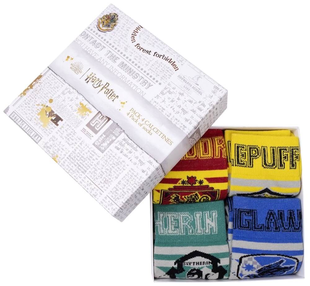 Harry Potter ponozky darkova sada Bradavicke koleje