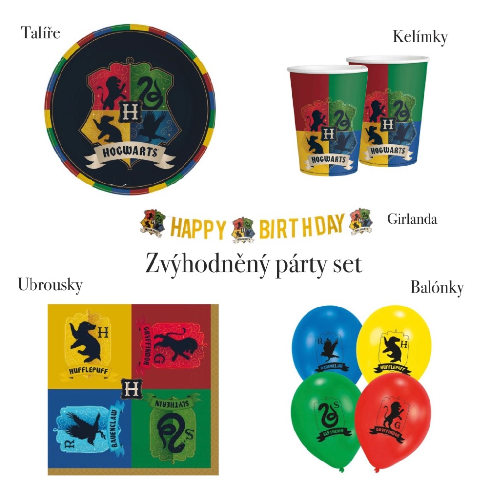 Harry Potter party set Hogwarts Wizarding World