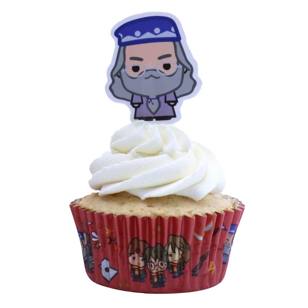 Harry Potter set of magical character toppers and cupcake wrappers