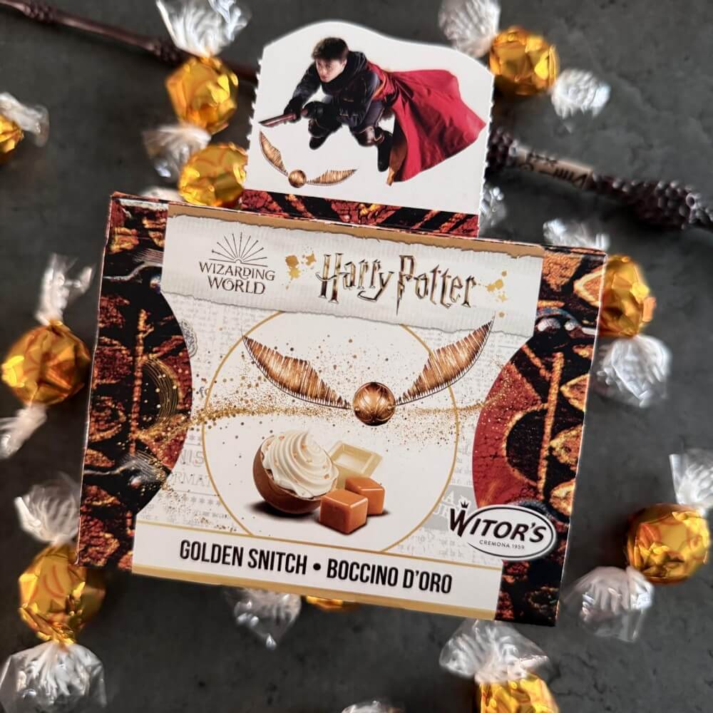 Harry Potter čokoládové zlatonky svet kouzel
