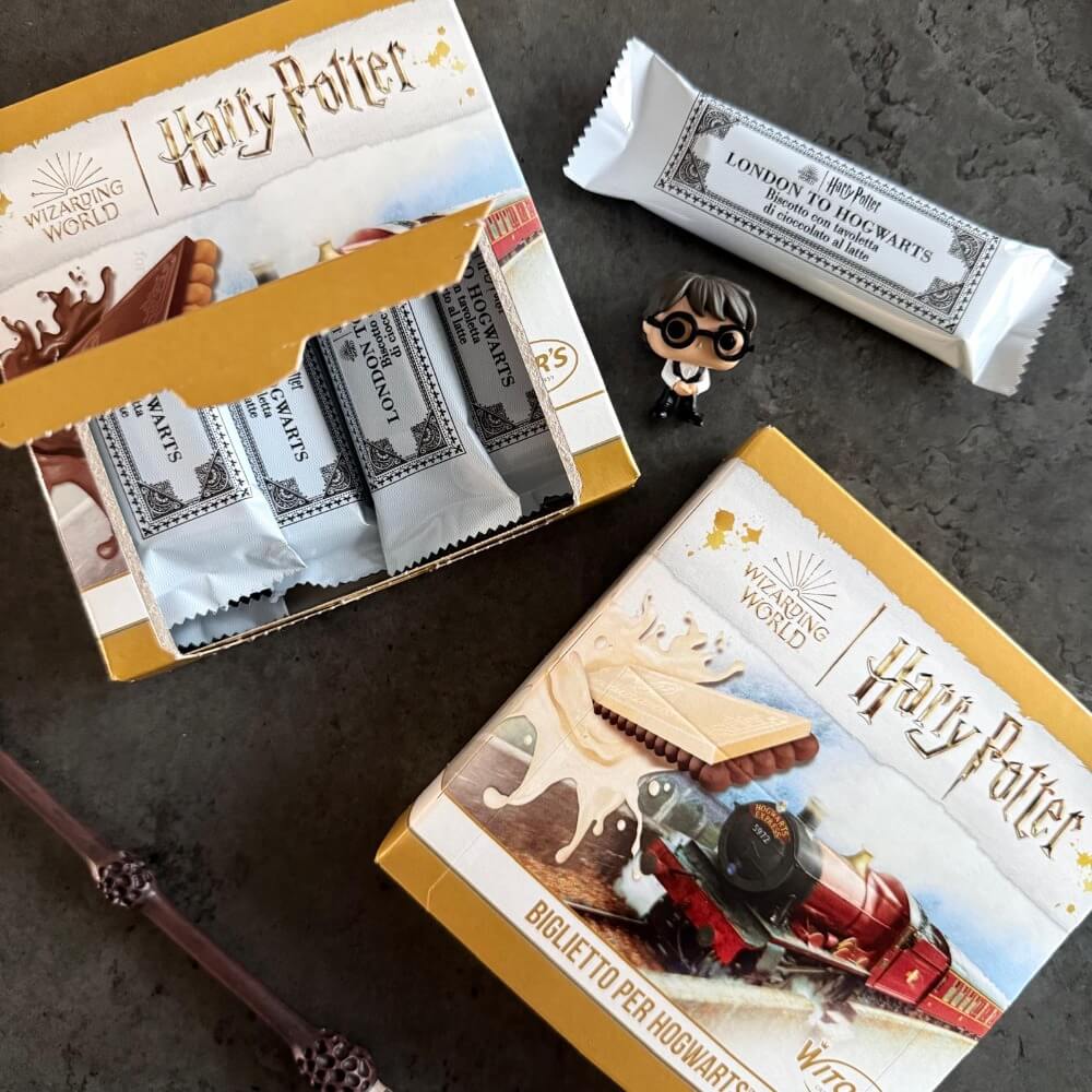 Klíčové vlastnosti Harry Potter sušenek Bradavický express, bílá čokoláda