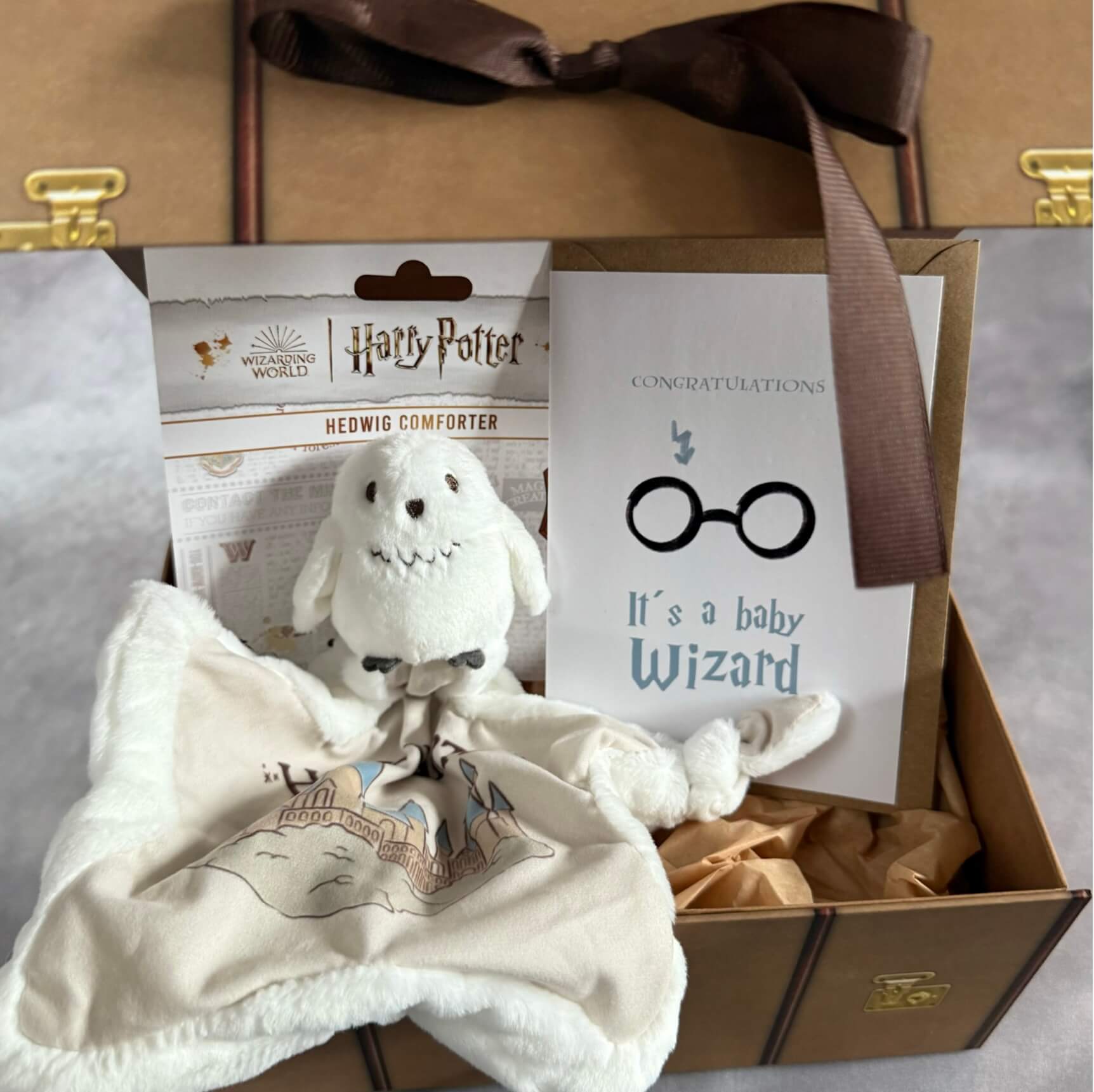 Harry Potter dárková sada muchláček Hedvika - Narodil se čaroděj