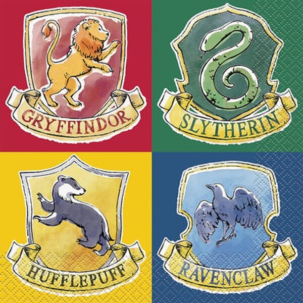 Harry Potter house napkins