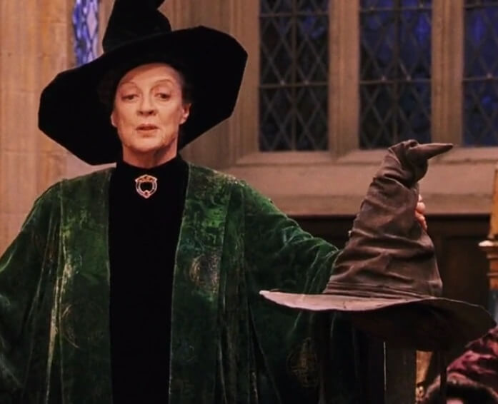 harry Potter moudry klobouk Minerva mcgonagallova
