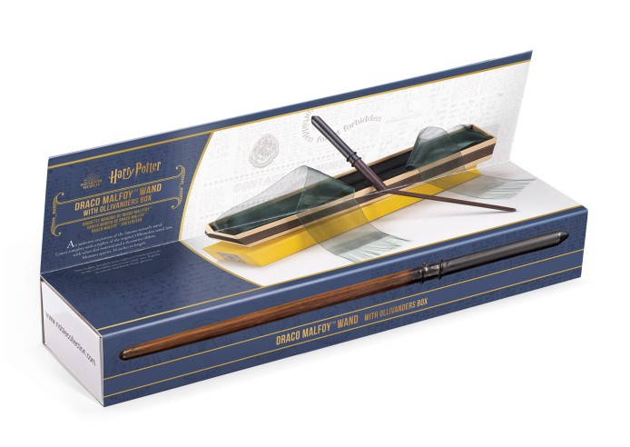 Draco Malfoy wand detail hand-painted resin Noble Collection film replica
