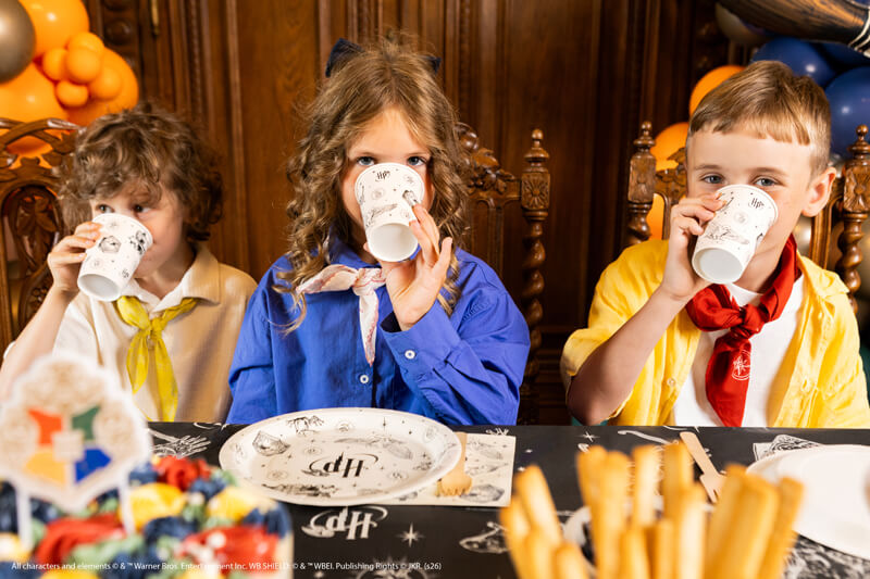 Megterített asztal Harry Potter Varázslatos Motívumok tányérral