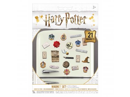 Harry Potter - sada magnetek s kouzelnými předměty z Bradavic