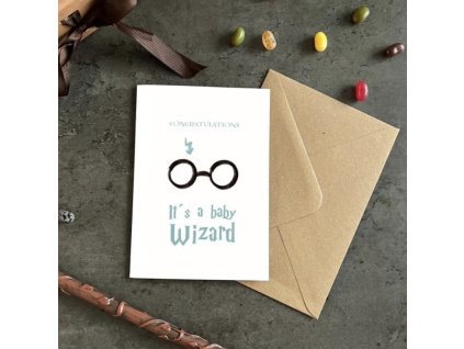 Přáníčko - It`s a baby wizard