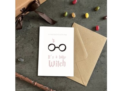 Přáníčko - It`s a baby witch