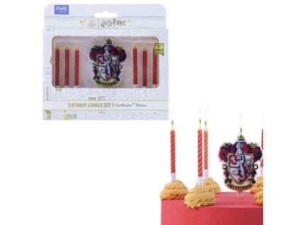 Harry Potter svicky na dort Nebelvir Svet Kouzel