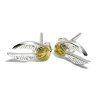 Harry Potter Sterling Silver Earrings - Golden Snitch, Premium Edition