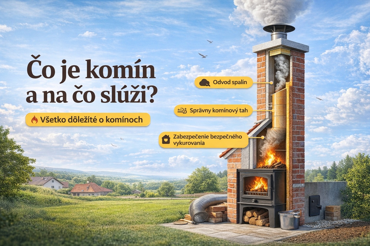 Čo je komín a na čo slúži? Funkcia, význam a výber komína