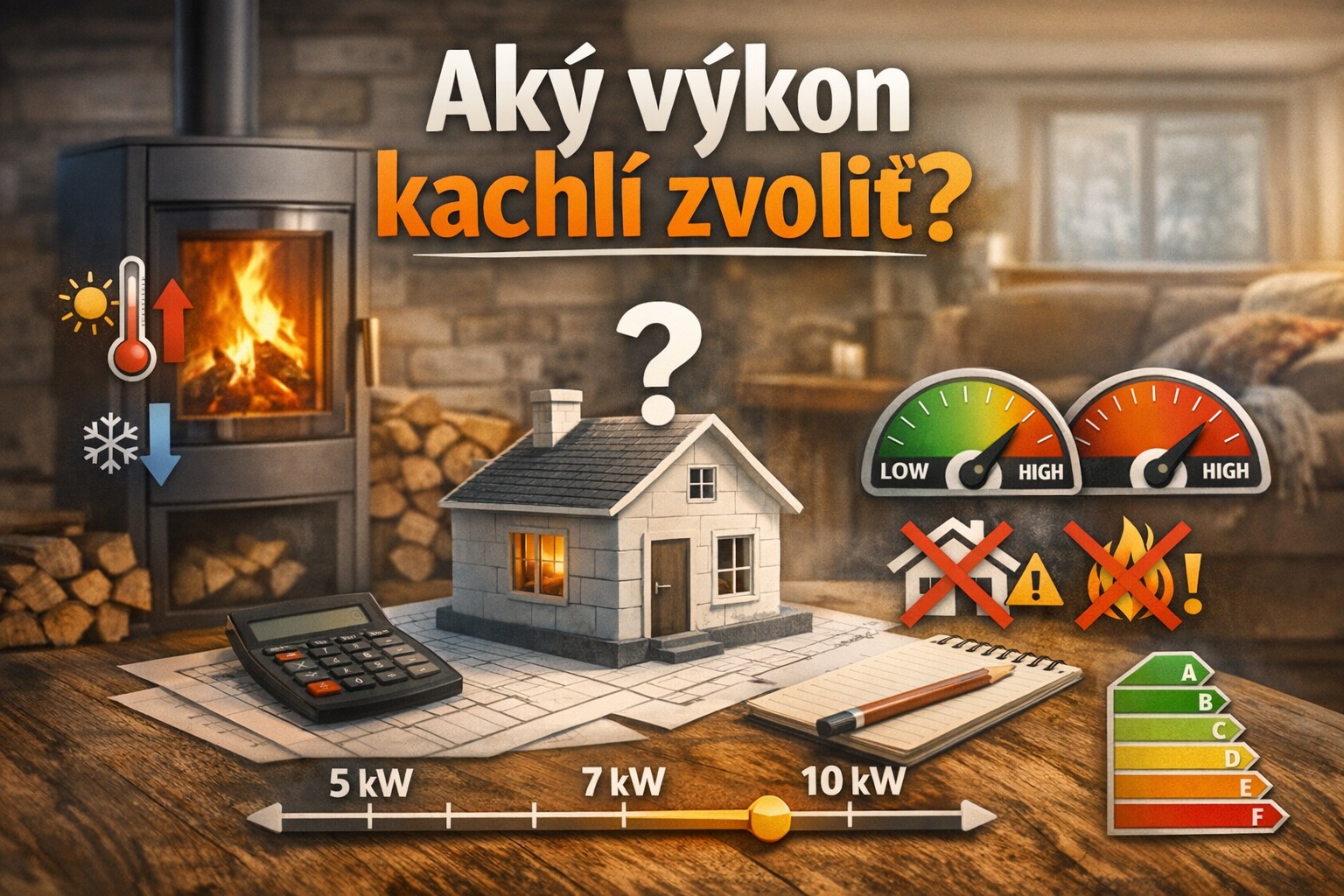 Aký výkon kachlí zvoliť?
