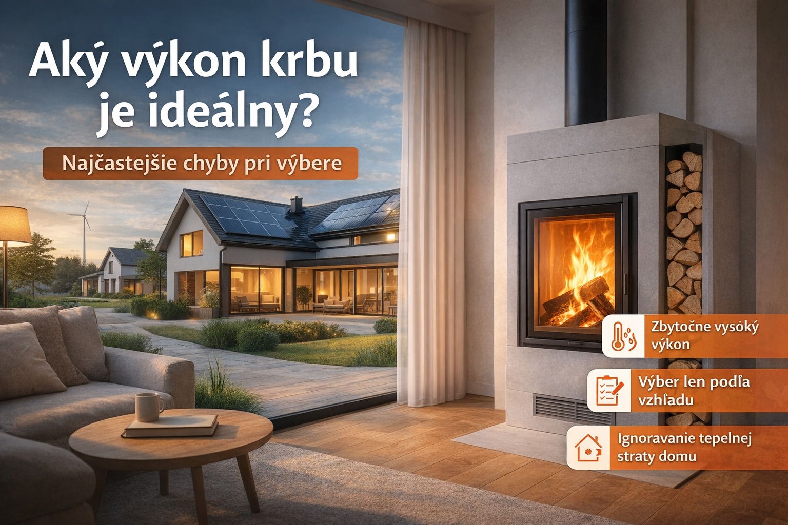 Aký výkon krbu je ideálny? Najčastejšie chyby pri výbere