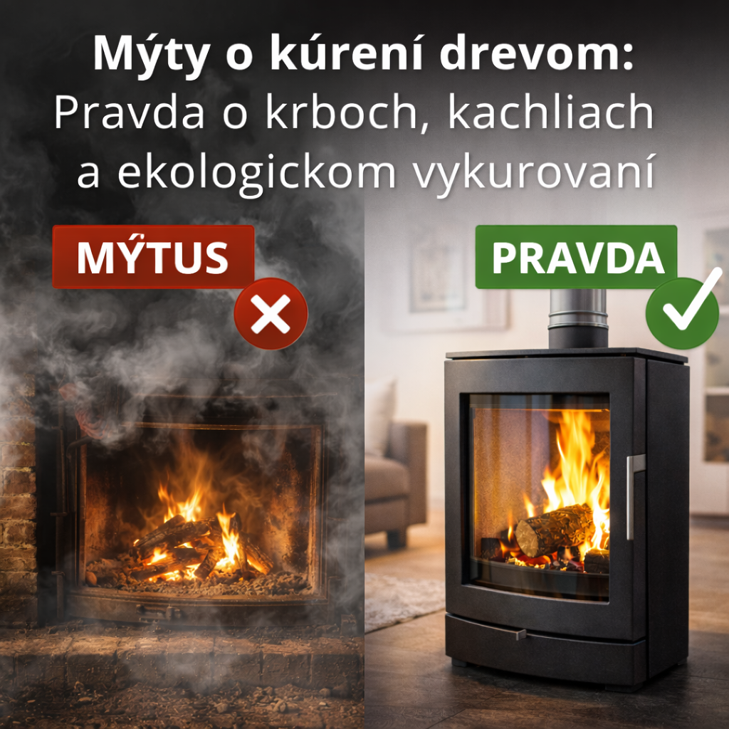 Mýty o kúrení drevom: Pravda o krboch, kachliach a ekologickom vykurovaní