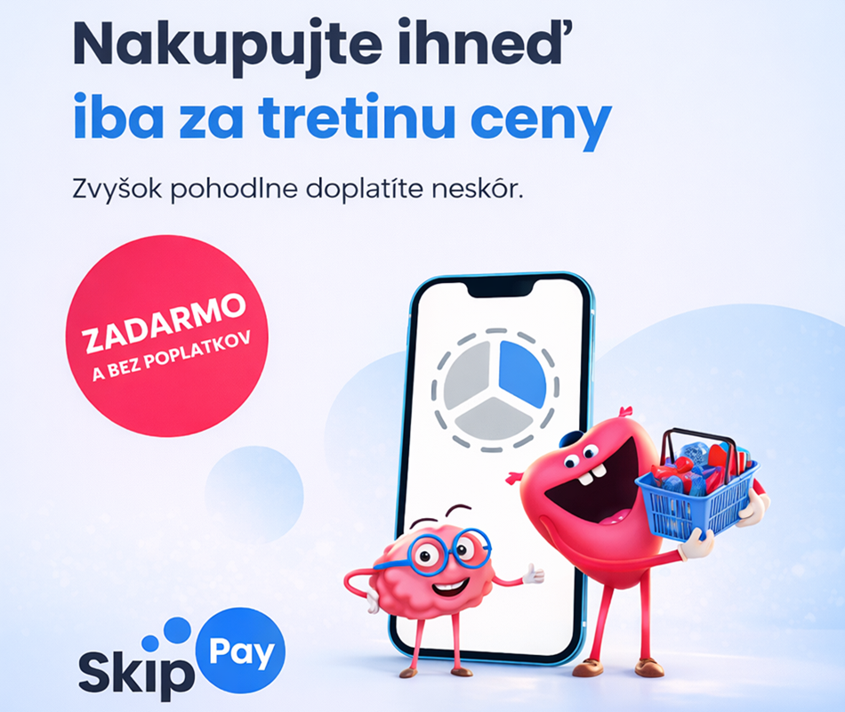 Platba tovaru na tretiny – bez poplatkov a navýšenia (0%)
