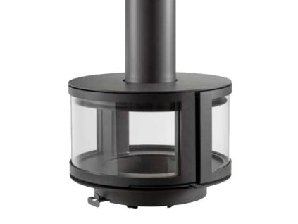 rocal ronde central suspended wood stove