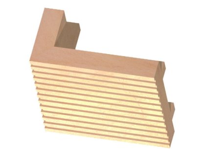 Akumol roh 90° rímsa 125x250x250x40