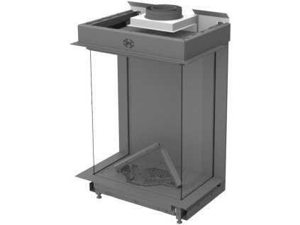 DRU Maestro 60/3 Tall Eco Wave  ohnisko vermikulit - tmavý antracit, matný