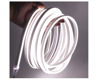LED NEON 5M, světelný venkovní Led pásek s izolací, délka 5m, barva svitu - bílá, bílá teplá, červená, zelená, modrá, žlutá a růžová (Barva Bílá)