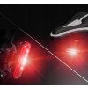 Zadní nabíjecí světlo na kolo HT95 - červená zadní dobíjecí LED svítilna na kolo, nabíjení z USB