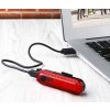 Zadní nabíjecí světlo na kolo HT95 - červená zadní dobíjecí LED svítilna na kolo, nabíjení z USB